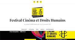 Desktop Screenshot of cinema-droits-humains.org
